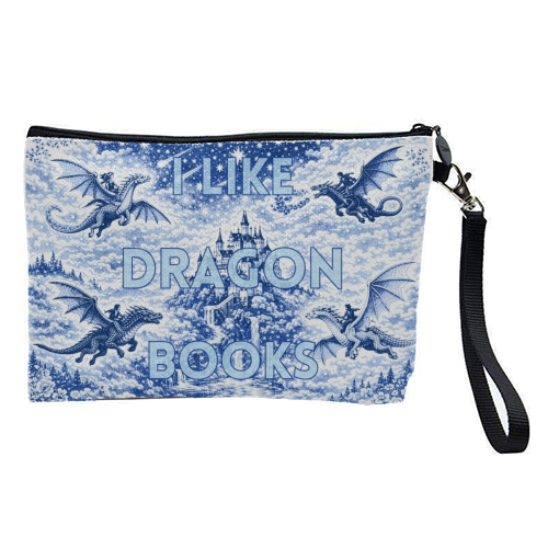 I LIKE DRAGON BOOKS - pretty makeup bag by Lilly Rose