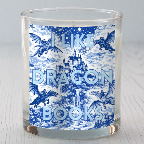 I LIKE DRAGON BOOKS - scented candle by Lilly Rose