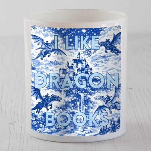 I LIKE DRAGON BOOKS - scented candle by Lilly Rose