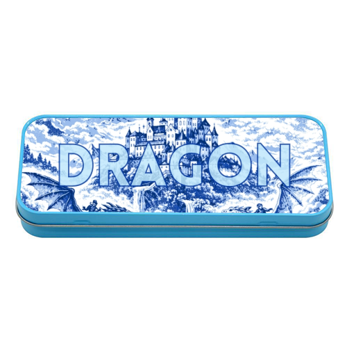 I LIKE DRAGON BOOKS - tin pencil case by Lilly Rose