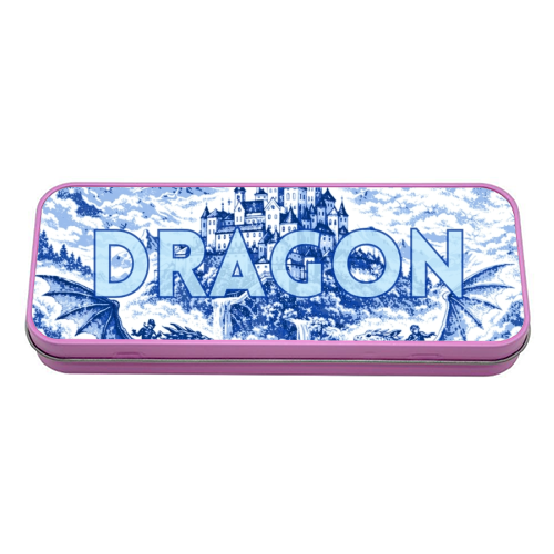 I LIKE DRAGON BOOKS - tin pencil case by Lilly Rose