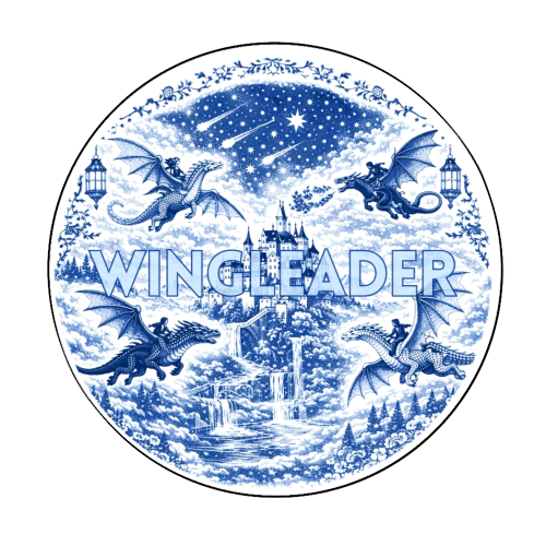 Wingleader - Circle Sticker by Lilly Rose