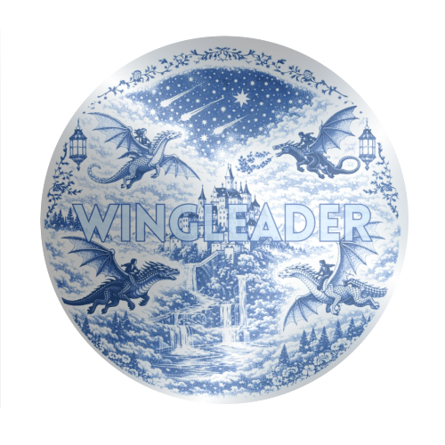 Wingleader - Circle Sticker by Lilly Rose