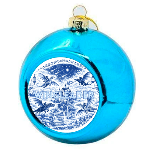 Wingleader - colourful christmas bauble by Lilly Rose