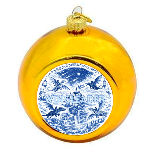 Wingleader - colourful christmas bauble by Lilly Rose