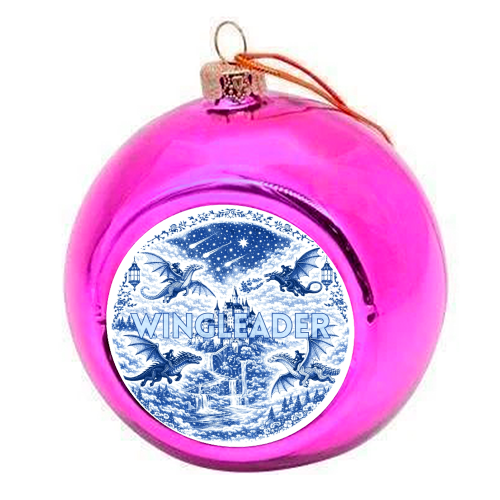 Wingleader - colourful christmas bauble by Lilly Rose