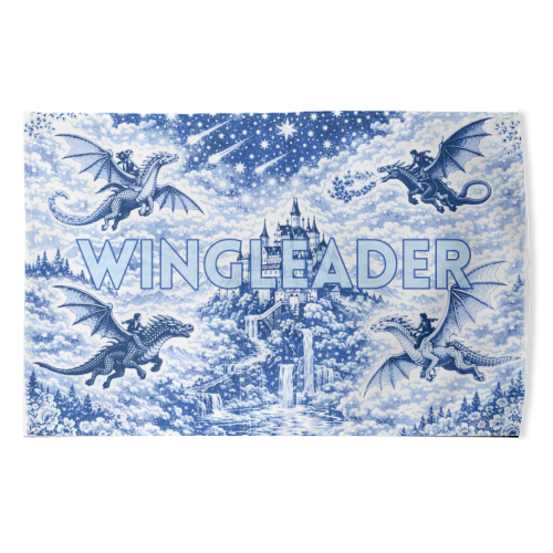 Wingleader - funny tea towel by Lilly Rose
