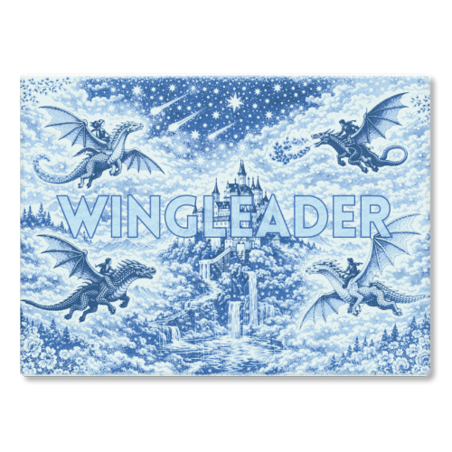 Wingleader - glass chopping board by Lilly Rose