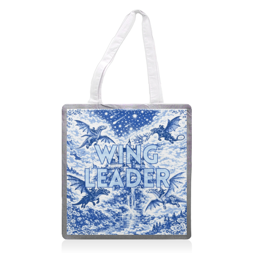 Wingleader - printed canvas tote bag by Lilly Rose