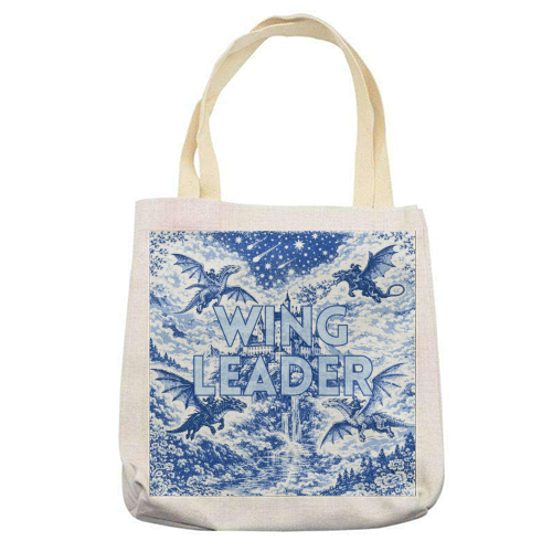 Wingleader - printed canvas tote bag by Lilly Rose