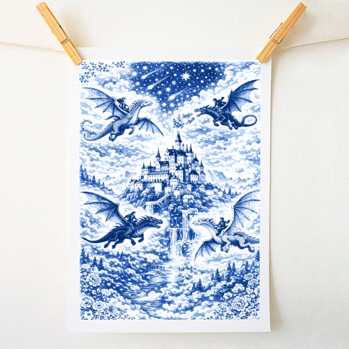 Basgiath - A1 - A4 art print by Lilly Rose