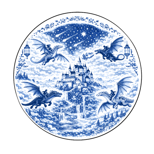 Basgiath - Circle Sticker by Lilly Rose