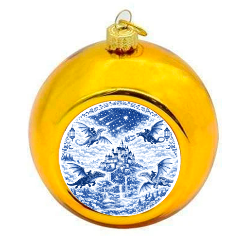 Basgiath - colourful christmas bauble by Lilly Rose