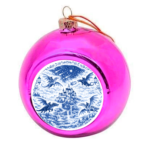 Basgiath - colourful christmas bauble by Lilly Rose