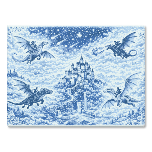 Basgiath - glass chopping board by Lilly Rose