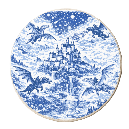 Basgiath - personalised beer coaster by Lilly Rose