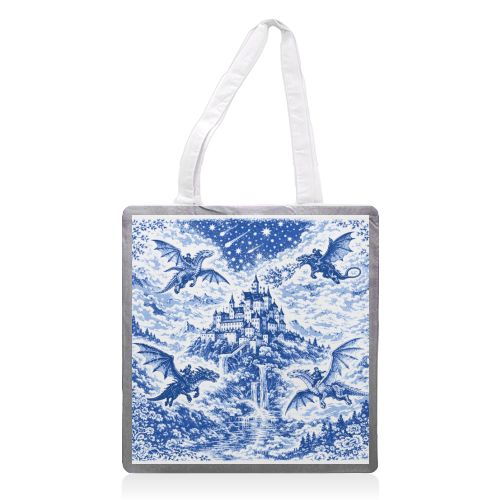 Basgiath - printed canvas tote bag by Lilly Rose