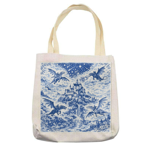 Basgiath - printed canvas tote bag by Lilly Rose