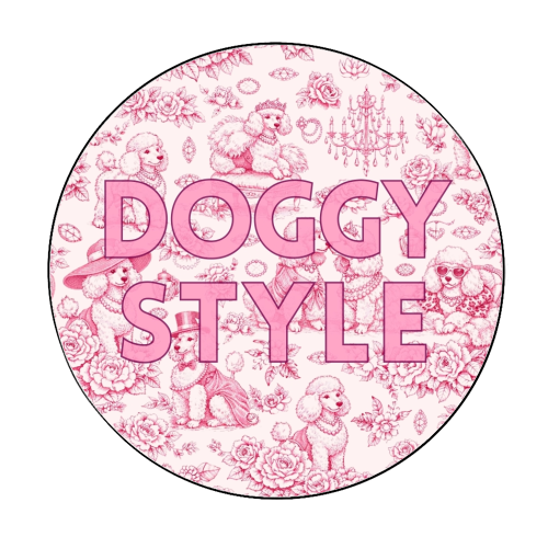 DOGGY STYLE - Circle Sticker by Lilly Rose