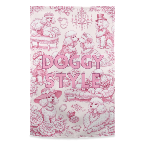 DOGGY STYLE - funny tea towel by Lilly Rose