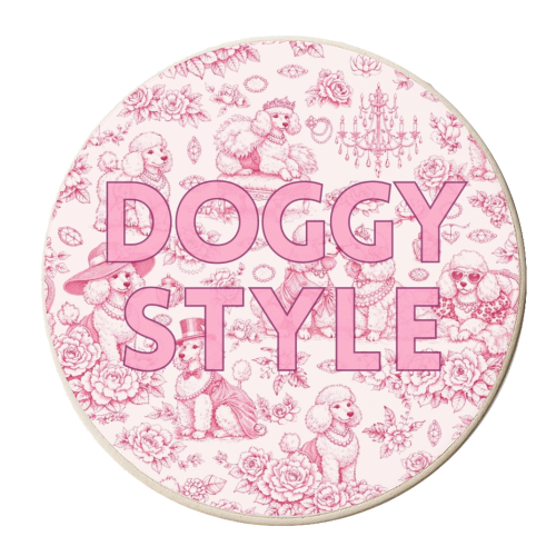 DOGGY STYLE - personalised beer coaster by Lilly Rose