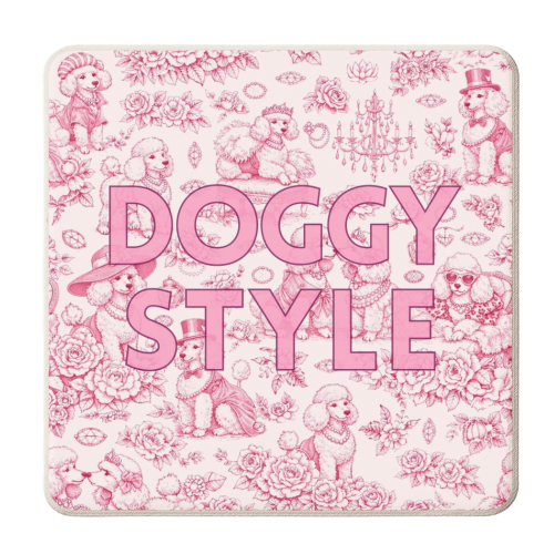 DOGGY STYLE - personalised beer coaster by Lilly Rose