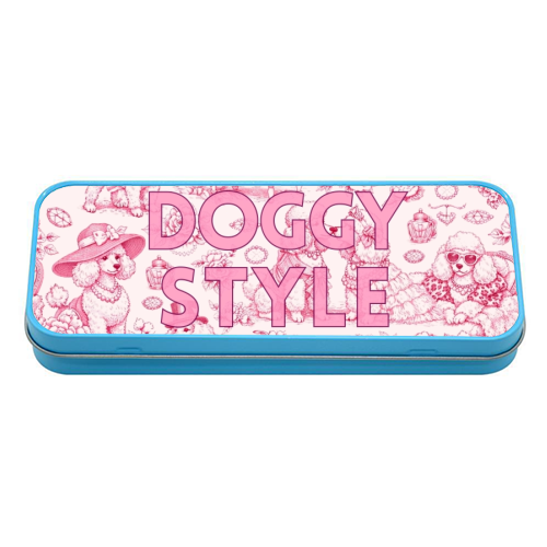 DOGGY STYLE - tin pencil case by Lilly Rose