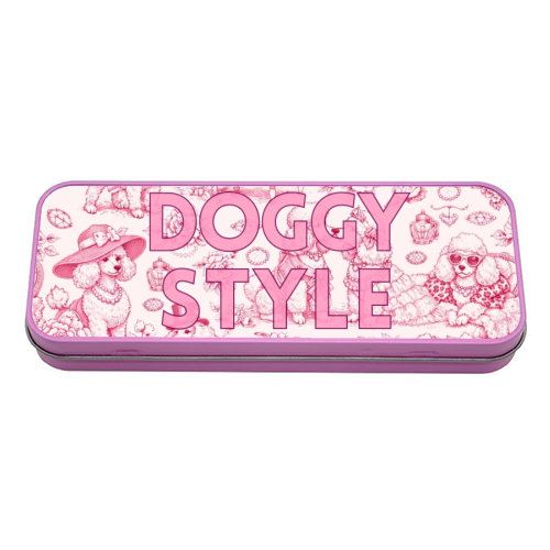 DOGGY STYLE - tin pencil case by Lilly Rose