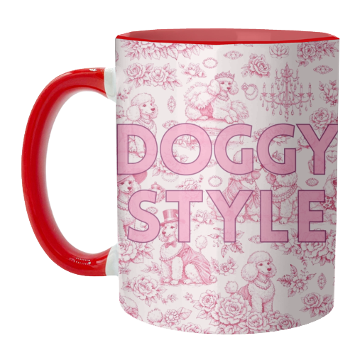 DOGGY STYLE - unique mug by Lilly Rose
