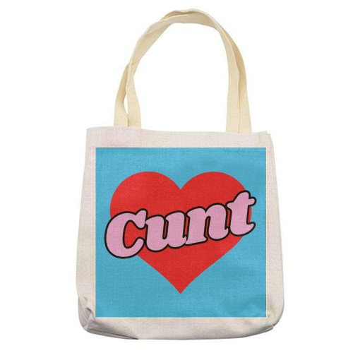 Cunt - printed canvas tote bag by Lilly Rose