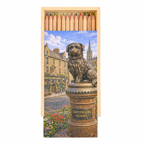 Greyfriars Bobby - Coloured Pencils with Box by Ms Doodle