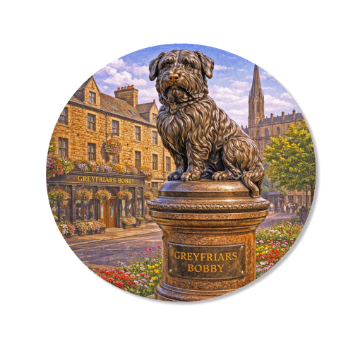 Greyfriars Bobby - Magnet by Ms Doodle