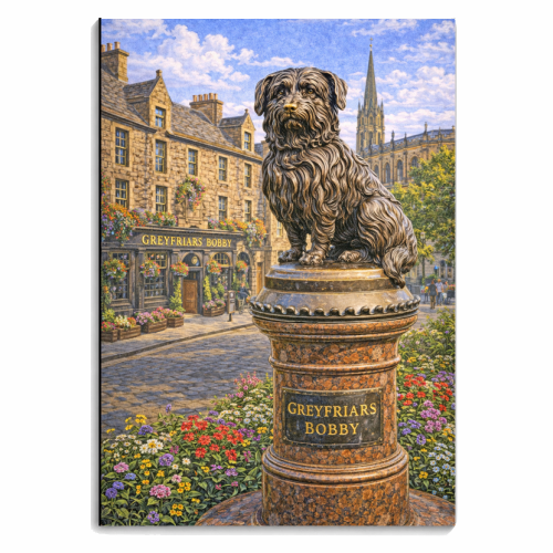 Greyfriars Bobby - personalised A4, A5, A6 notebook by Ms Doodle