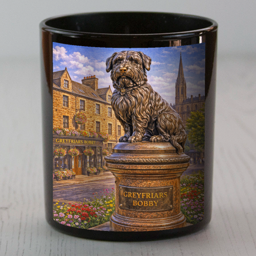 Greyfriars Bobby - scented candle by Ms Doodle