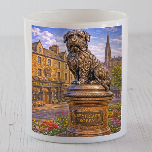 Greyfriars Bobby - scented candle by Ms Doodle