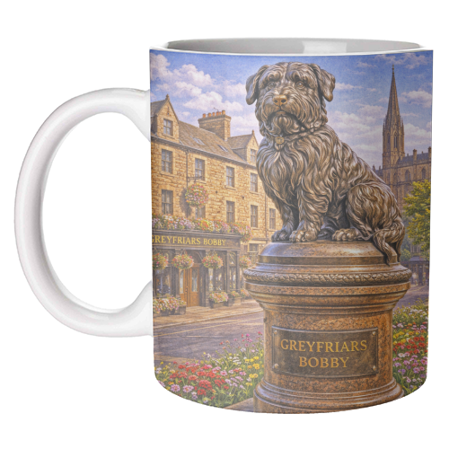 Greyfriars Bobby - unique mug by Ms Doodle