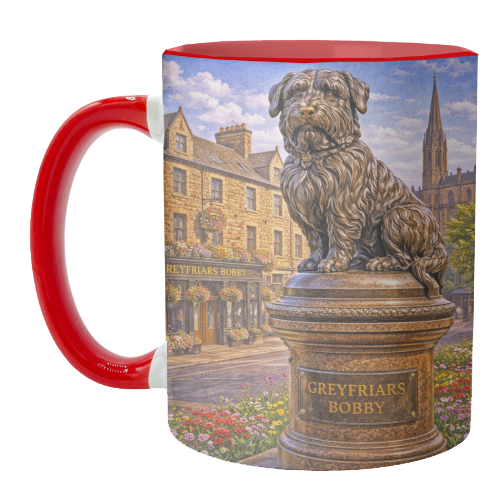 Greyfriars Bobby - unique mug by Ms Doodle