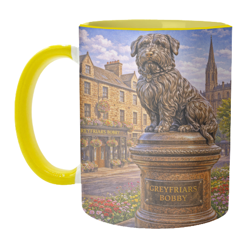 Greyfriars Bobby - unique mug by Ms Doodle