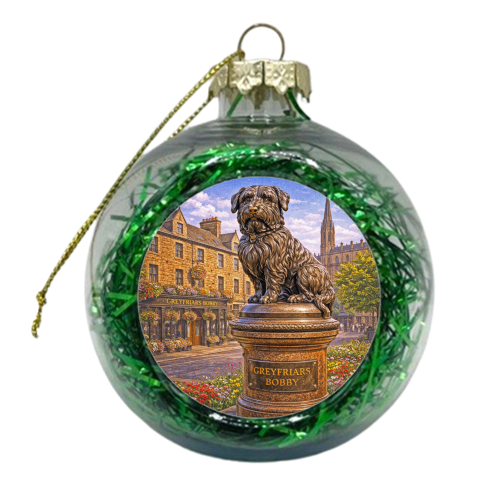 Greyfriars Bobby - xmas bauble by Ms Doodle