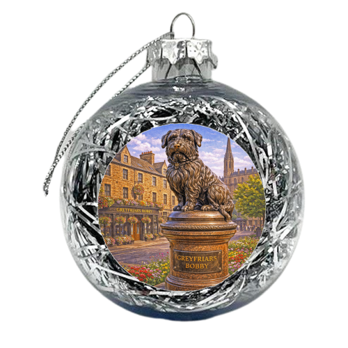 Greyfriars Bobby - xmas bauble by Ms Doodle