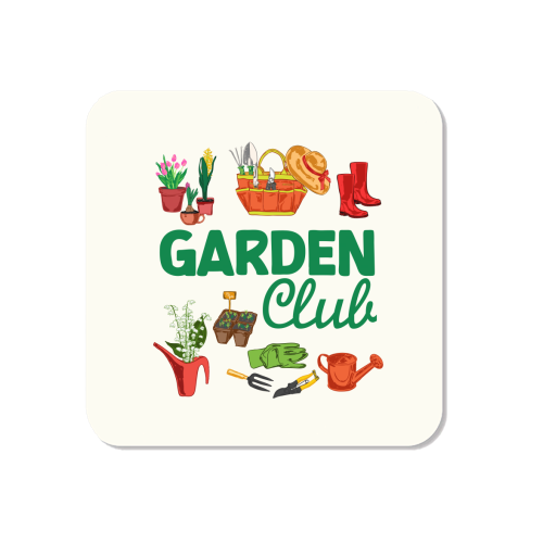 Garden Club – Vintage Gardening Tools with Florals - Magnet by AbstraBotanica by Ezbie