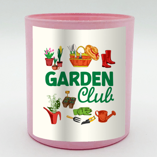 Garden Club – Vintage Gardening Tools with Florals - scented candle by AbstraBotanica by Ezbie