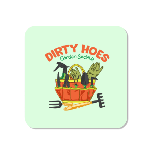 Dirty Hoes Garden Society Quirky Gardening Illustration - Magnet by AbstraBotanica by Ezbie