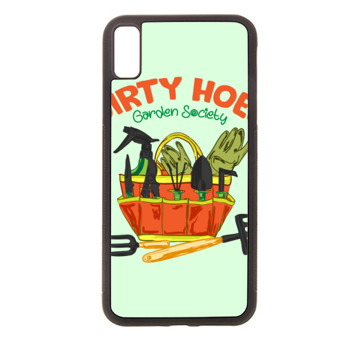 Dirty Hoes Garden Society Quirky Gardening Illustration - stylish phone case by AbstraBotanica by Ezbie