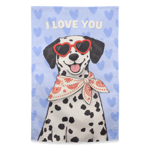 I love you! - funny tea towel by The Yellow Box