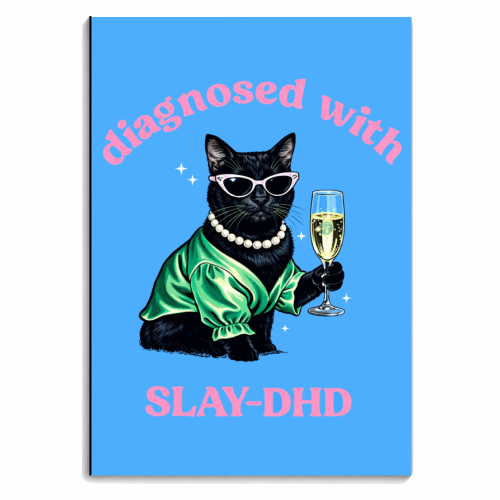 Diagnosed with Slay DHD! - personalised A4, A5, A6 notebook by The Yellow Box