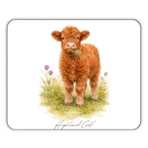 Highland Calf - designer placemat by Wildling Studio