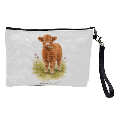 Highland Calf - pretty makeup bag by Wildling Studio