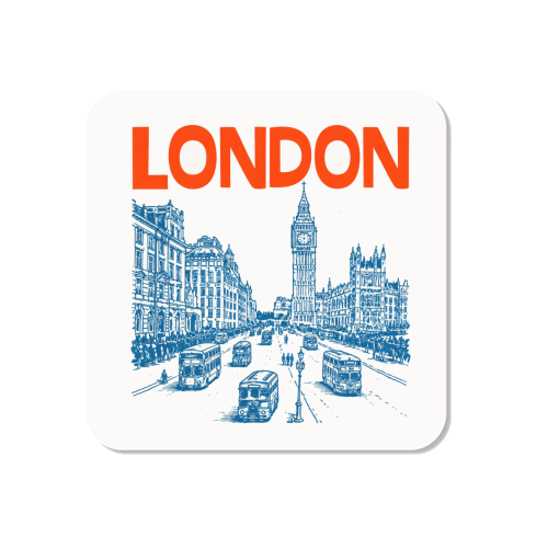 London Line Art - Magnet by Ms Doodle