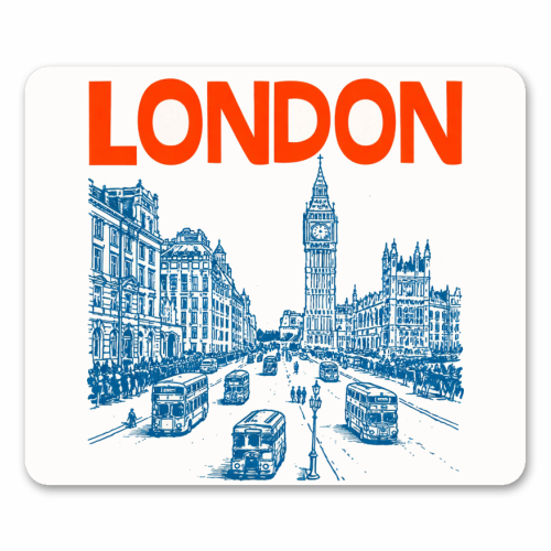 London Line Art - mouse mat by Ms Doodle
